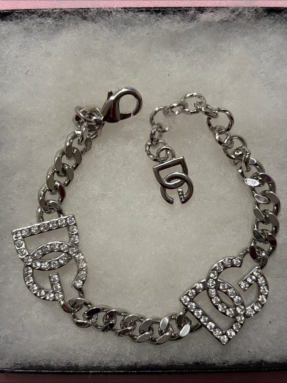D&G Rhinestone Link Bracelet